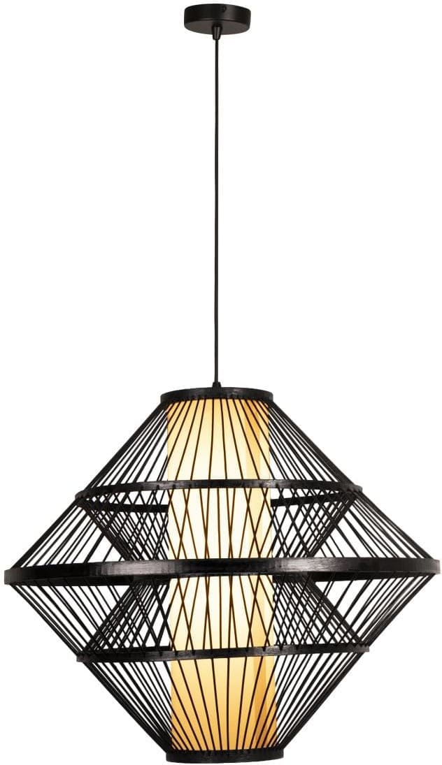 Pasquino Hanglamp Ø60 cm - Zwart | Essential Lucide Hanglamp 21445/60/30