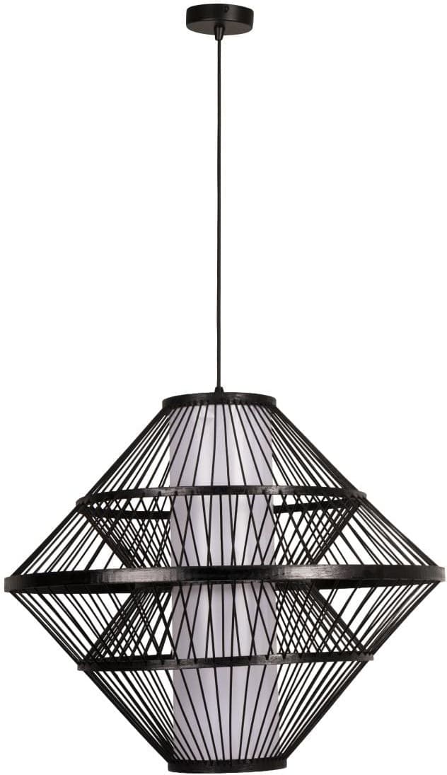 Pasquino Hanglamp Ø60 cm - Zwart | Essential Lucide Hanglamp 21445/60/30