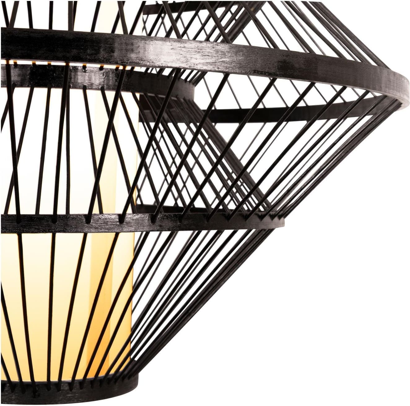 Pasquino Hanglamp Ø60 cm - Zwart | Essential Lucide Hanglamp 21445/60/30
