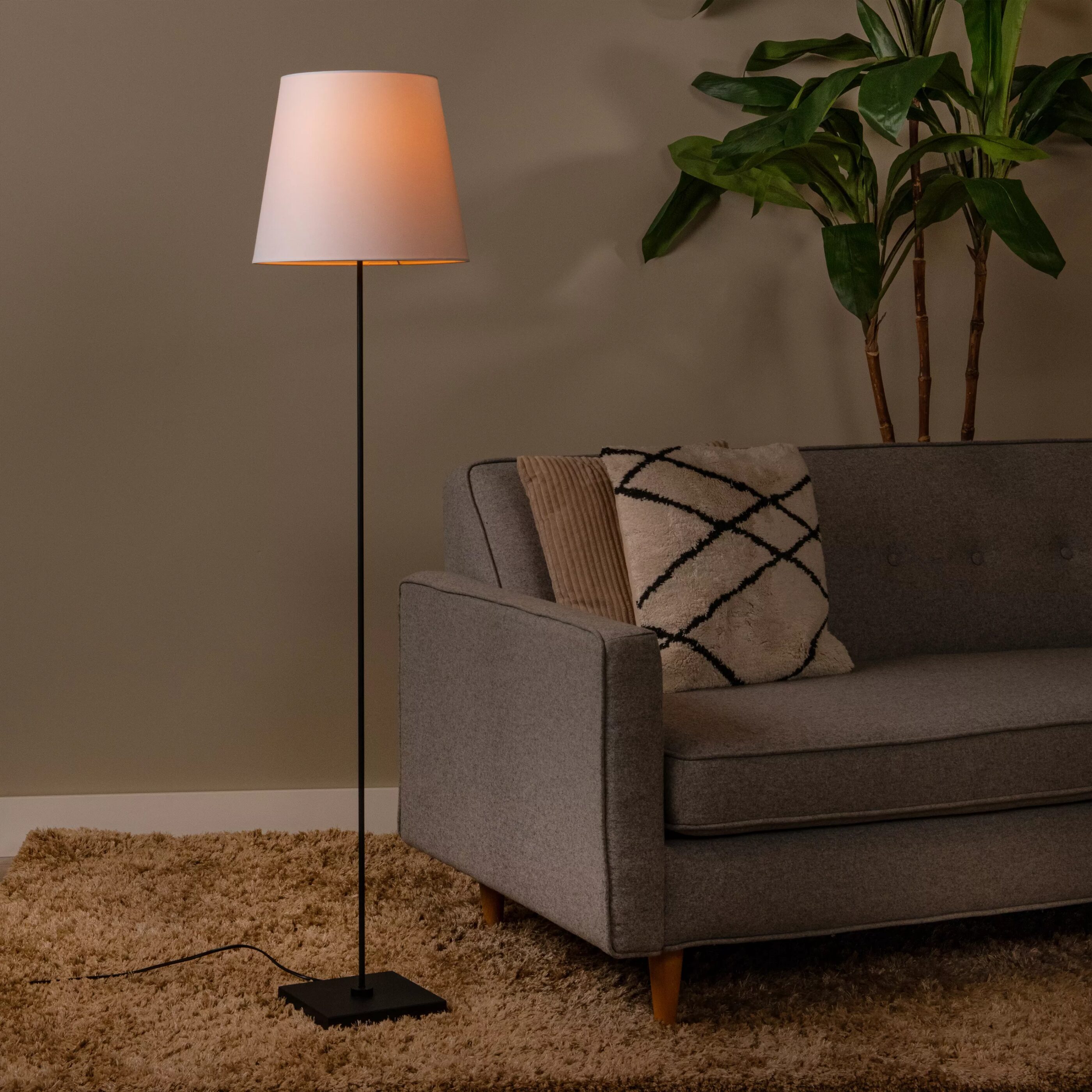 Pendio Vloerlamp - Zwart Lucide Vloerlamp 19790/81/30