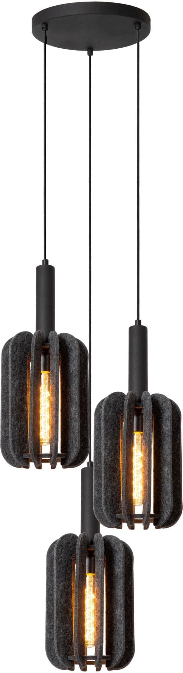 Rafal Hanglamp Ø50 cm - Grijs Lucide Hanglamp 45492/13/36