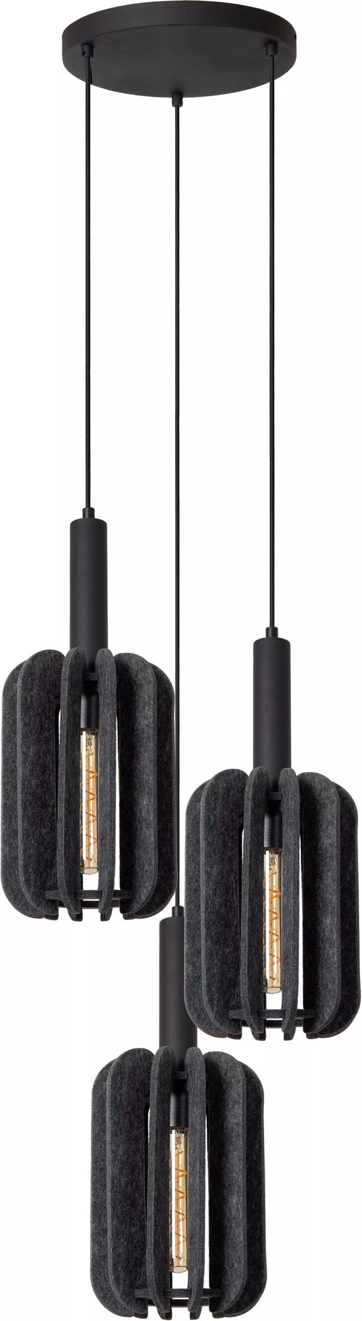 Rafal Hanglamp Ø50 cm - Grijs Lucide Hanglamp 45492/13/36