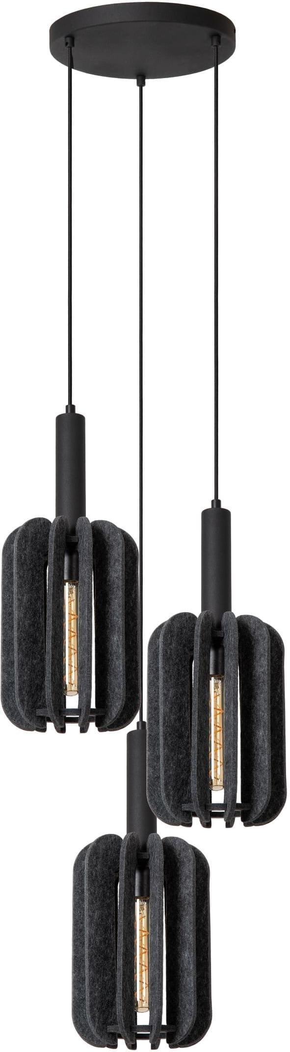 Rafal Hanglamp Ø50 cm - Grijs Lucide Hanglamp 45492/13/36