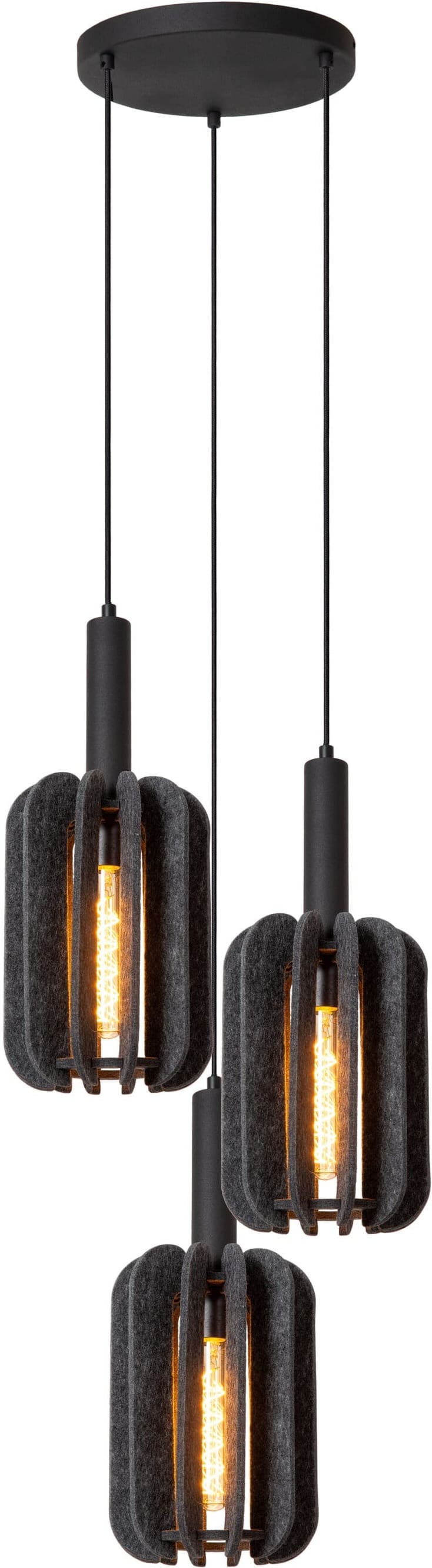 Rafal Hanglamp Ø50 cm - Grijs Lucide Hanglamp 45492/13/36