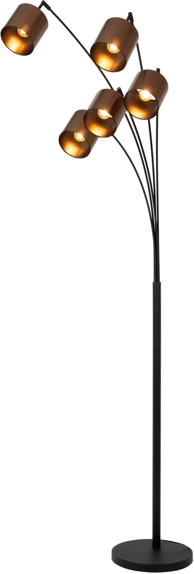 Rankos Vloerlamp - Zwart Lucide Vloerlamp 05747/85/30