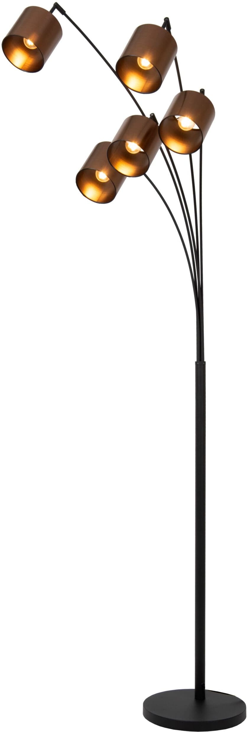 Rankos Vloerlamp - Zwart Lucide Vloerlamp 05747/85/30