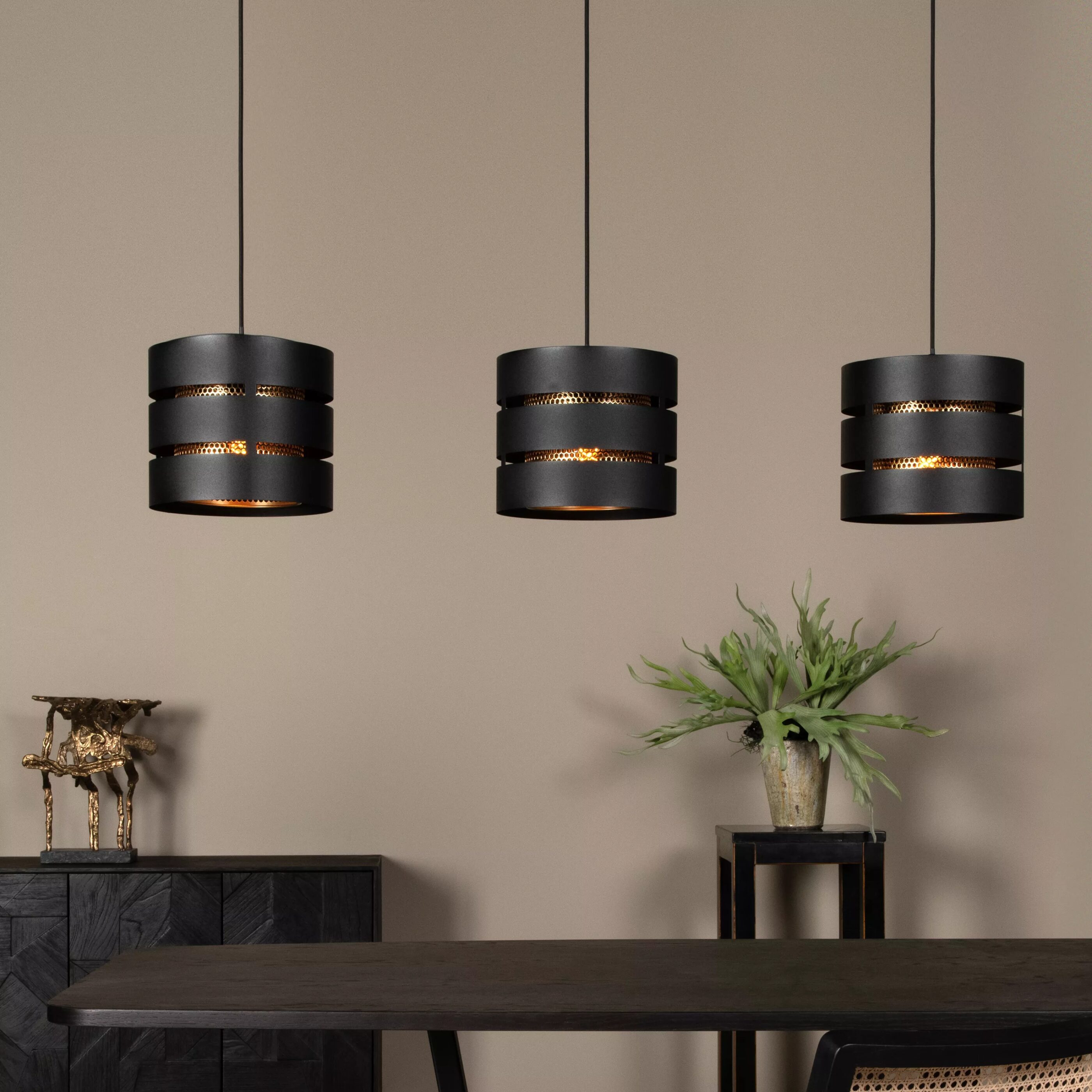 Rosas Hanglamp - Zwart Lucide Hanglamp 21433/03/30