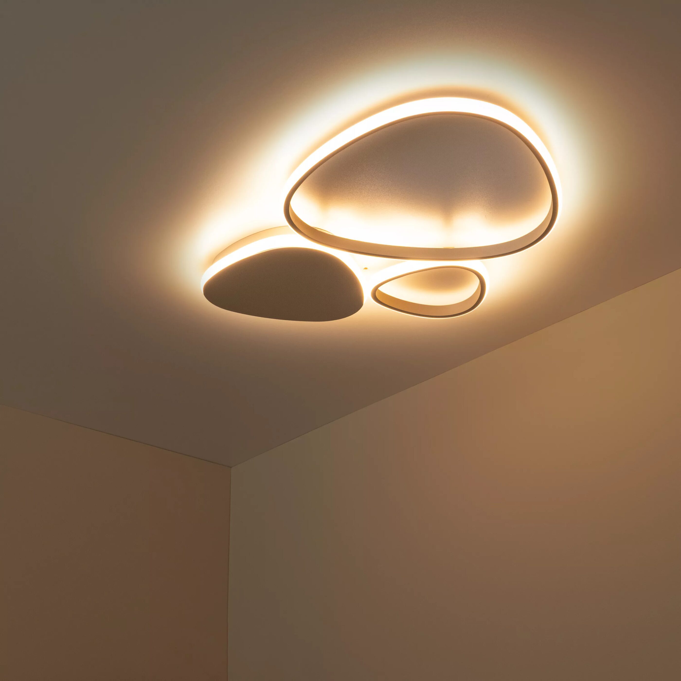 Samling Plafonnière Led Dimb. Cct - Taupe Lucide Plafondlamp 78102/30/41
