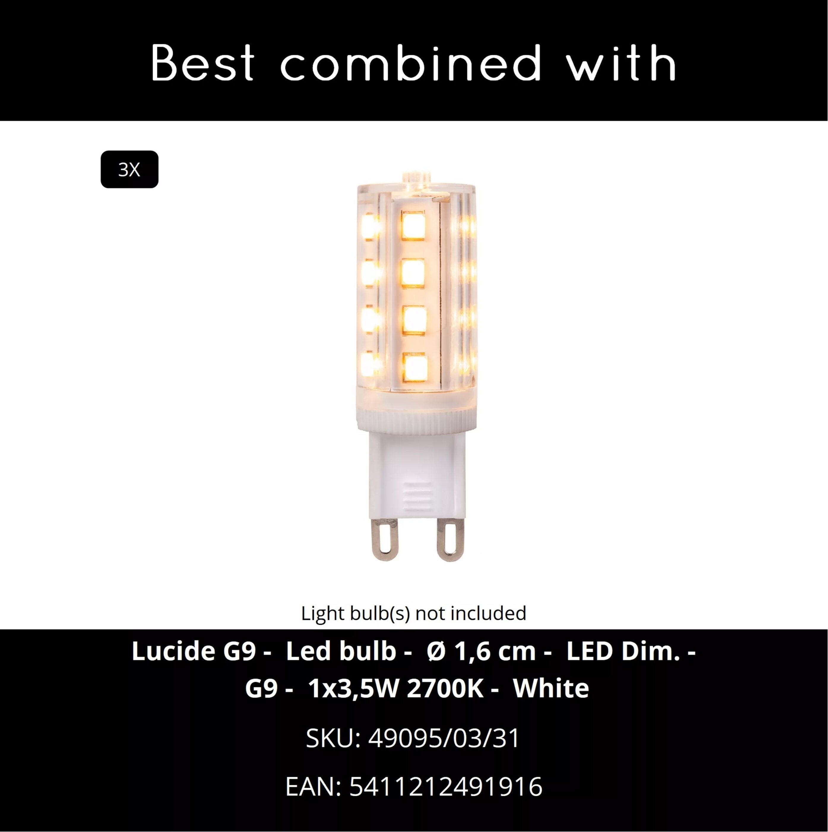 Sentino Vloerlamp Ø40 cm - Oranje Lucide Vloerlamp 10725/01/53