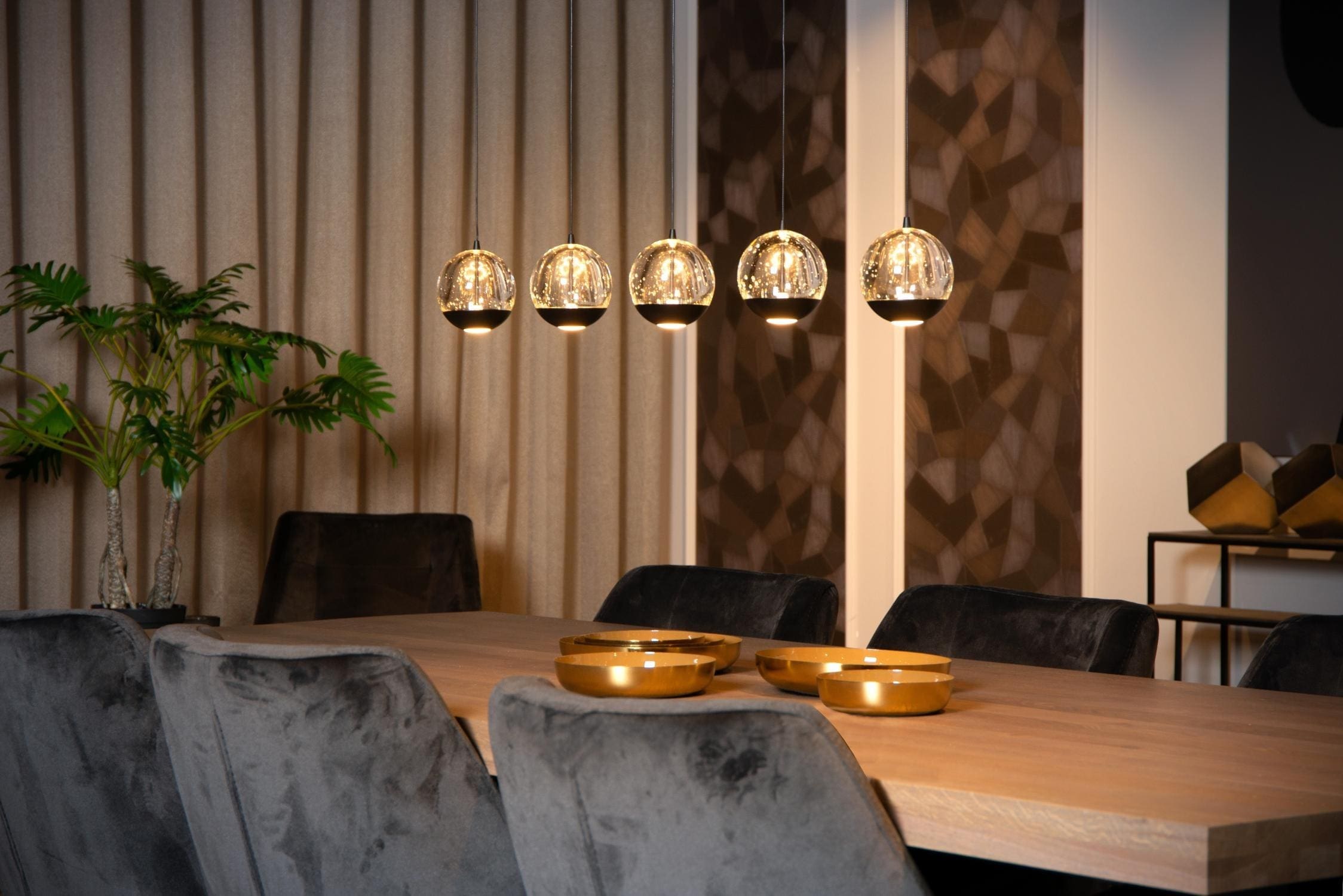 Sentubal Hanglamp Led Dimb. - Zwart Lucide Hanglamp 13498/25/30