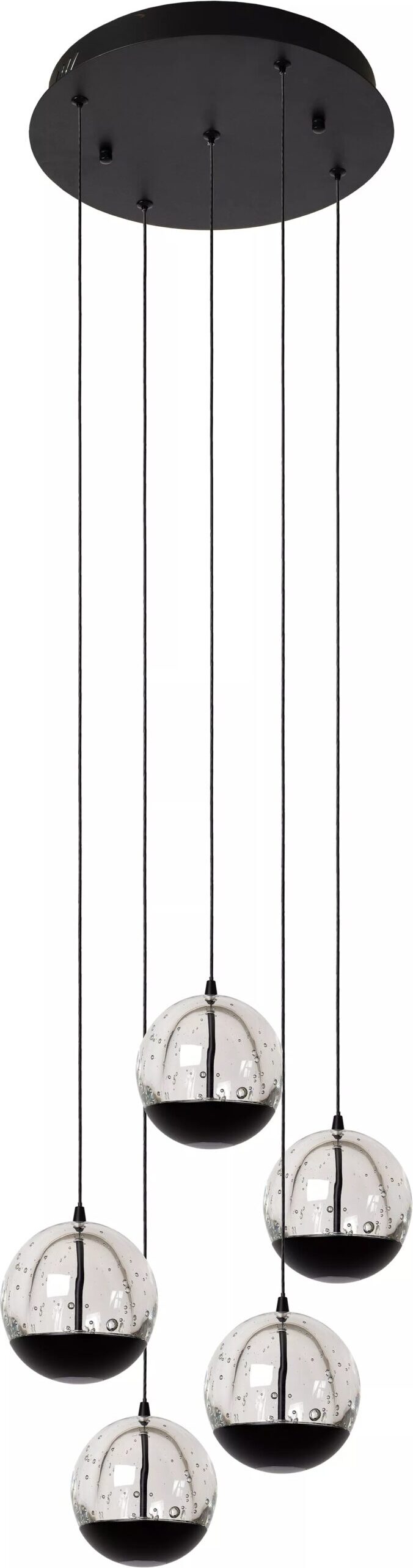 Sentubal Hanglamp Ø35 cm Led Dimb. - Zwart Lucide Hanglamp 13498/24/30