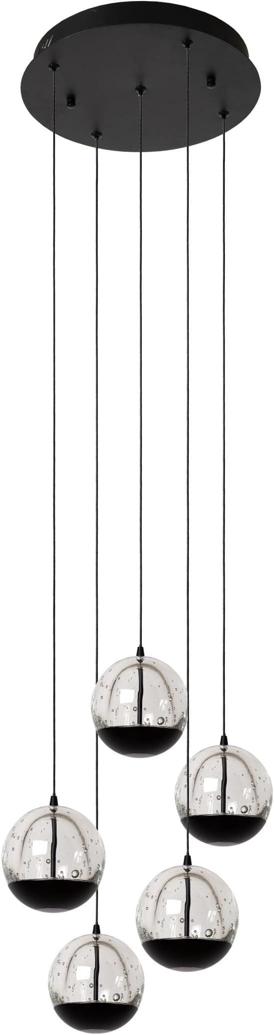 Sentubal Hanglamp Ø35 cm Led Dimb. - Zwart Lucide Hanglamp 13498/24/30