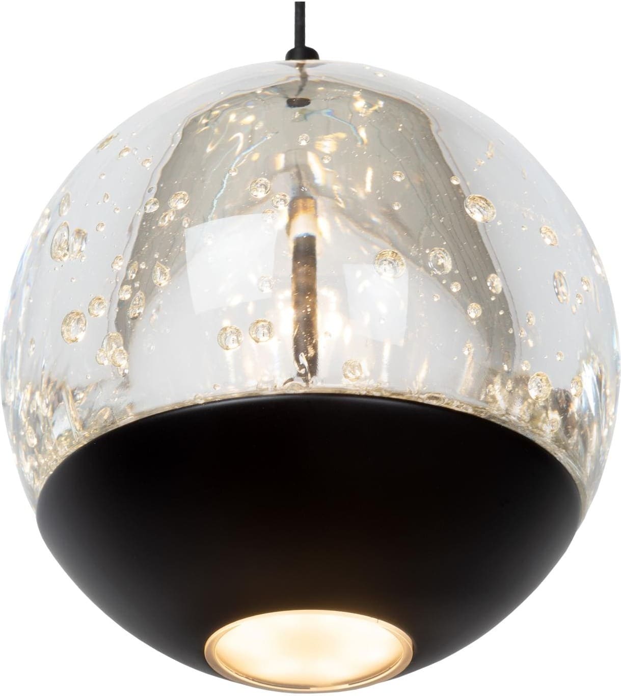 Sentubal Hanglamp Ø35 cm Led Dimb. - Zwart Lucide Hanglamp 13498/24/30