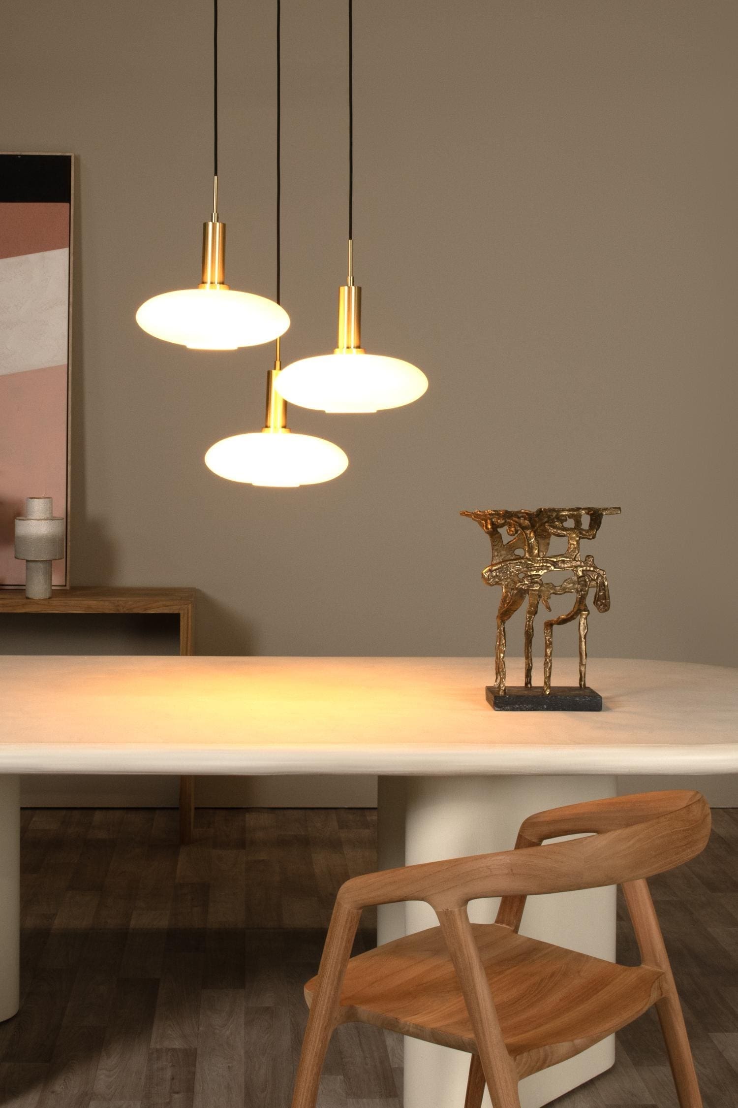 Singala Hanglamp Ø55 cm - Mat Goud / Messing Lucide Hanglamp 25413/13/02