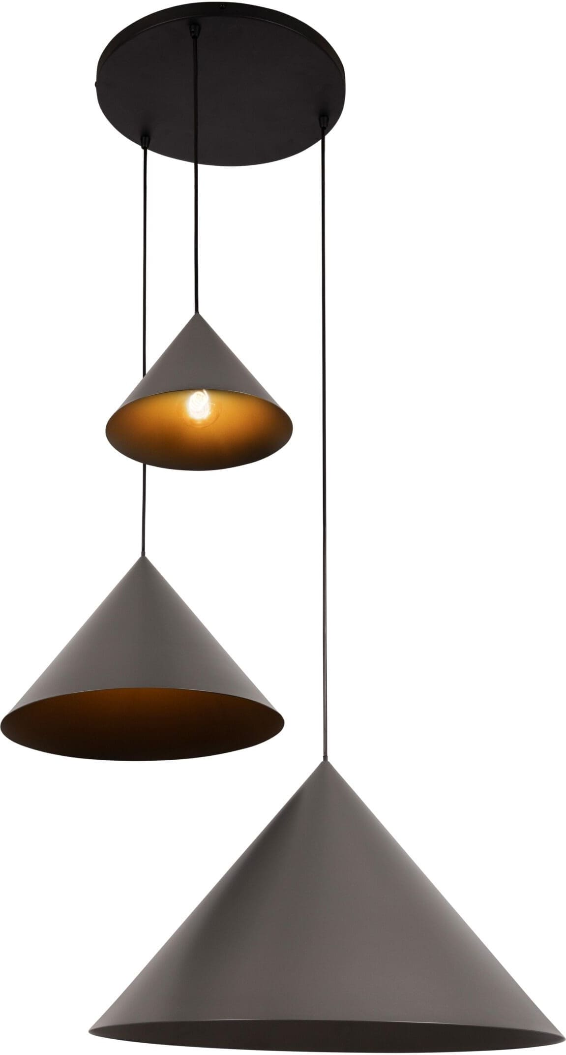 Spitze Hanglamp Ø68 cm - Grijs | Vibes Lucide Hanglamp 21440/13/36