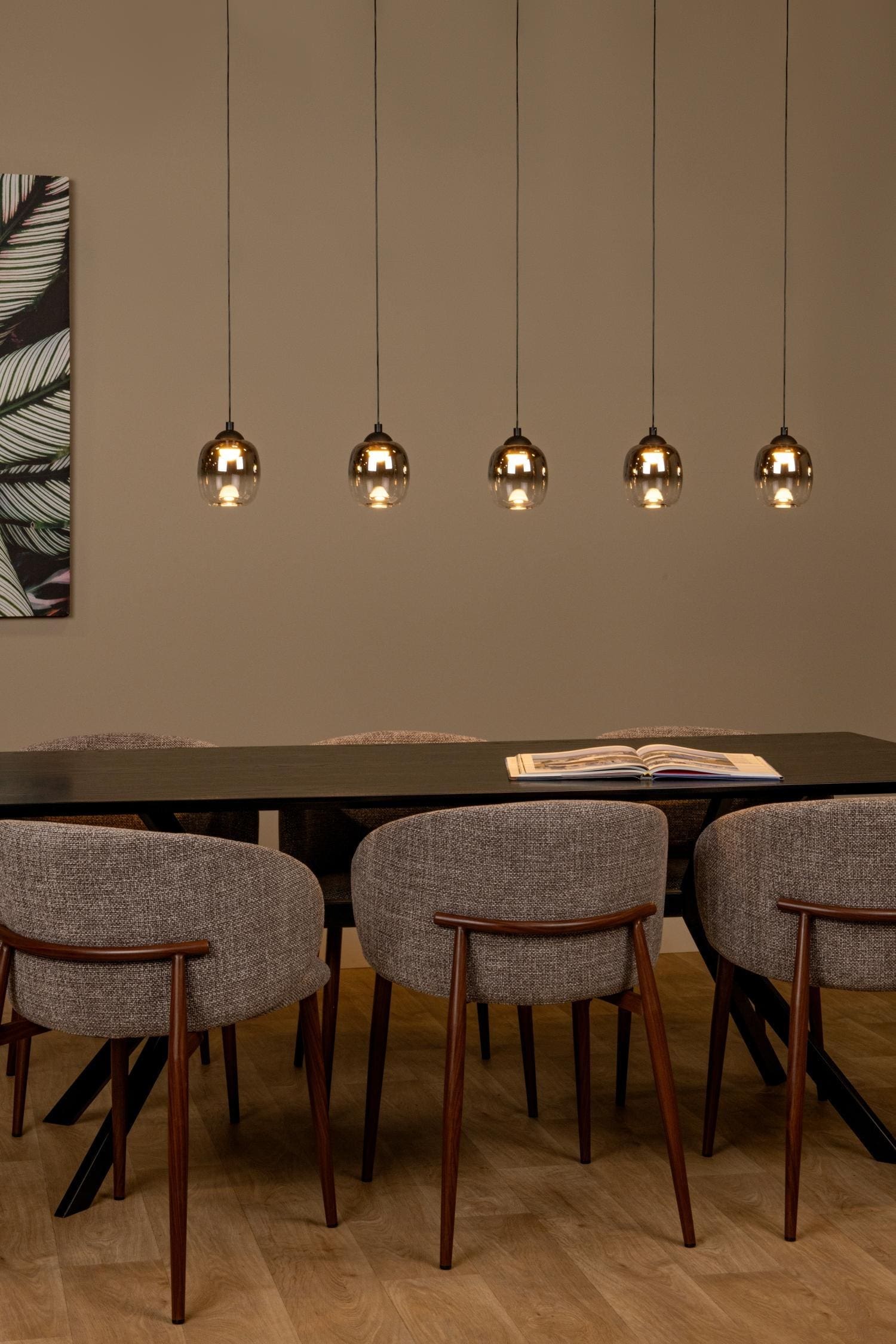 Tamino Hanglamp Led Dimb. - Zwart Lucide Hanglamp 74419/25/30