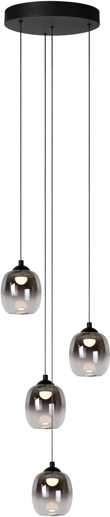 Tamino Hanglamp Ø36 cm Led Dimb. - Zwart Lucide Hanglamp 74419/20/30