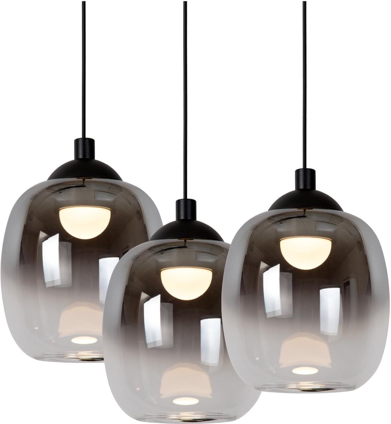 Tamino Hanglamp Ø36 cm Led Dimb. - Zwart Lucide Hanglamp 74419/20/30