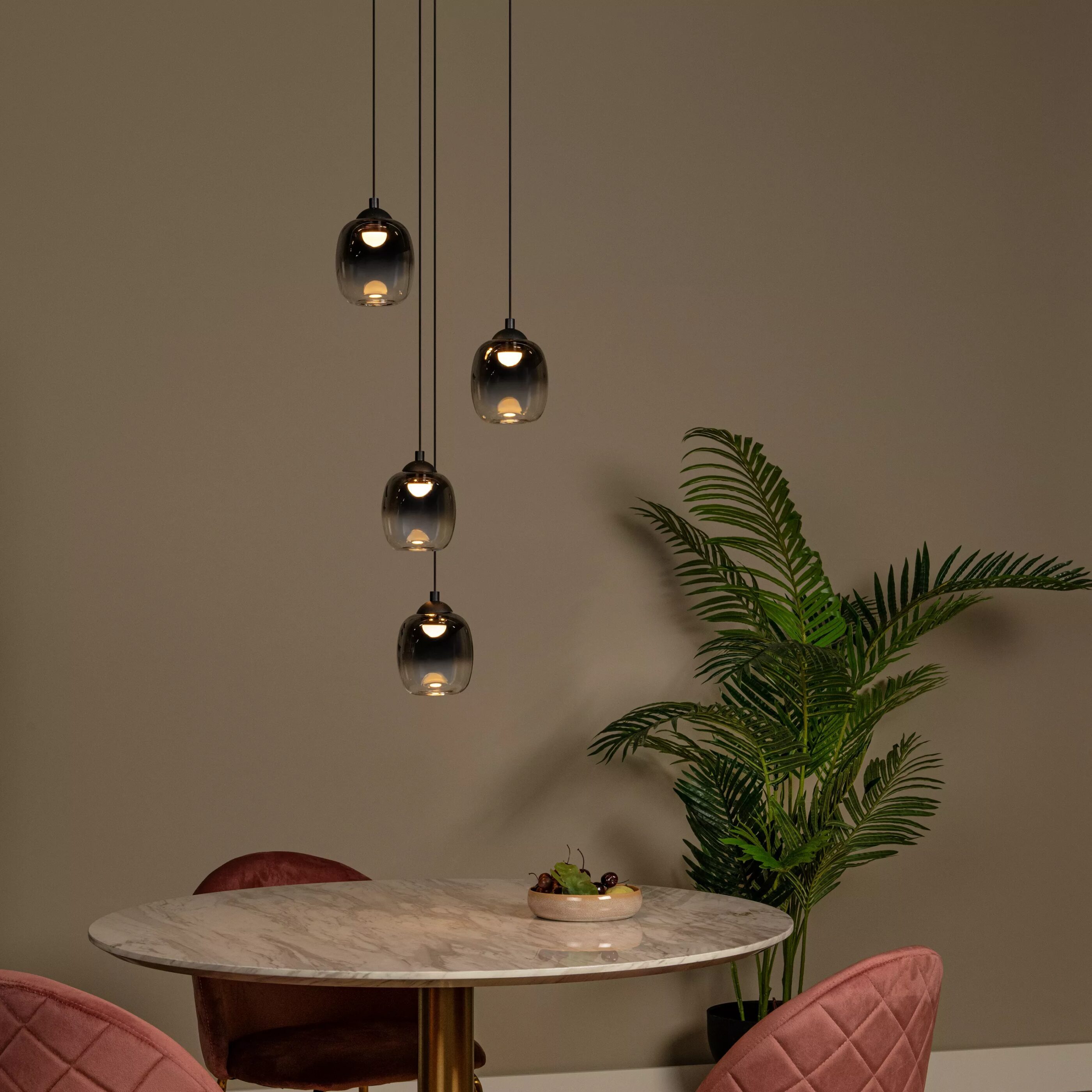 Tamino Hanglamp Ø36 cm Led Dimb. - Zwart Lucide Hanglamp 74419/20/30
