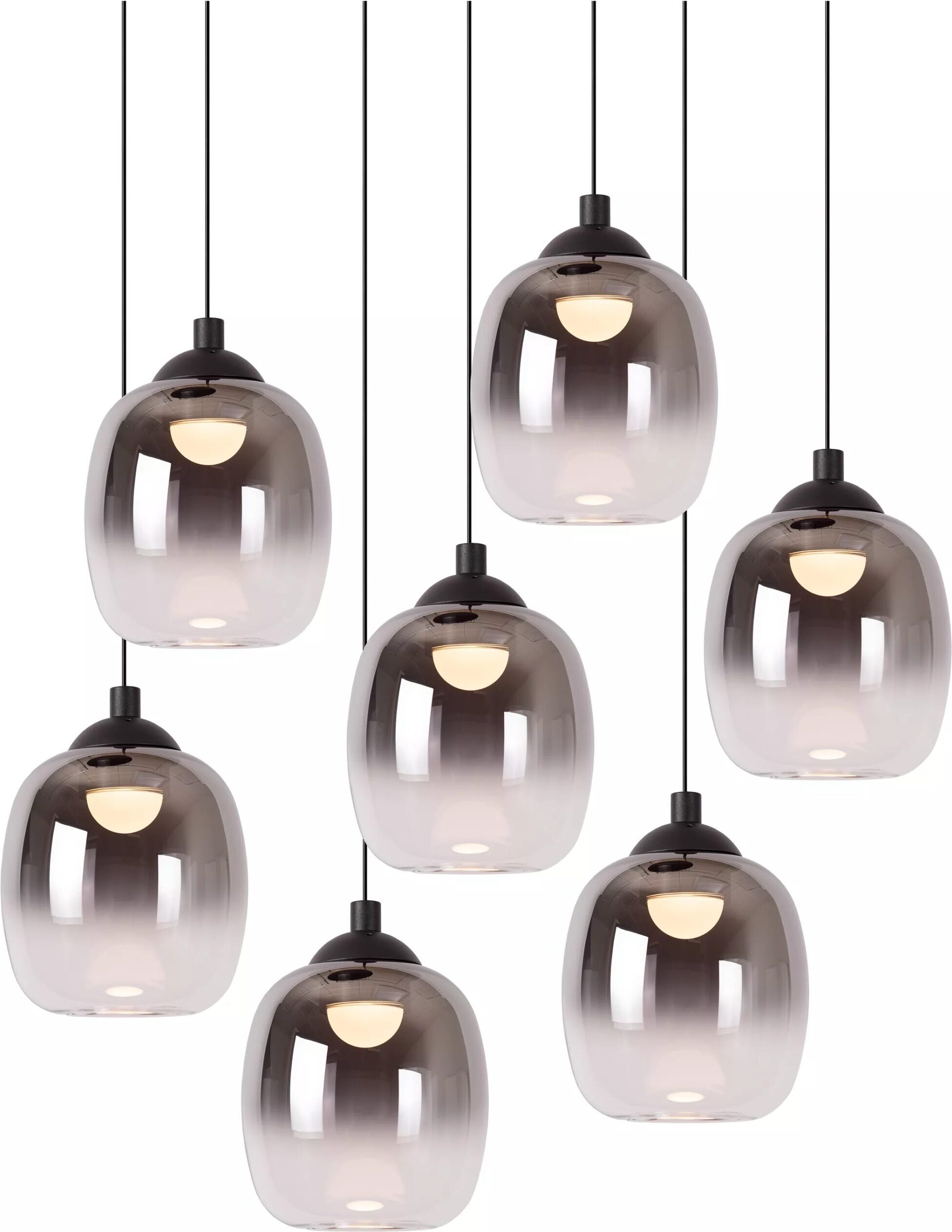 Tamino Hanglamp Ø52 cm Led Dimb. - Zwart Lucide Hanglamp 74419/07/30