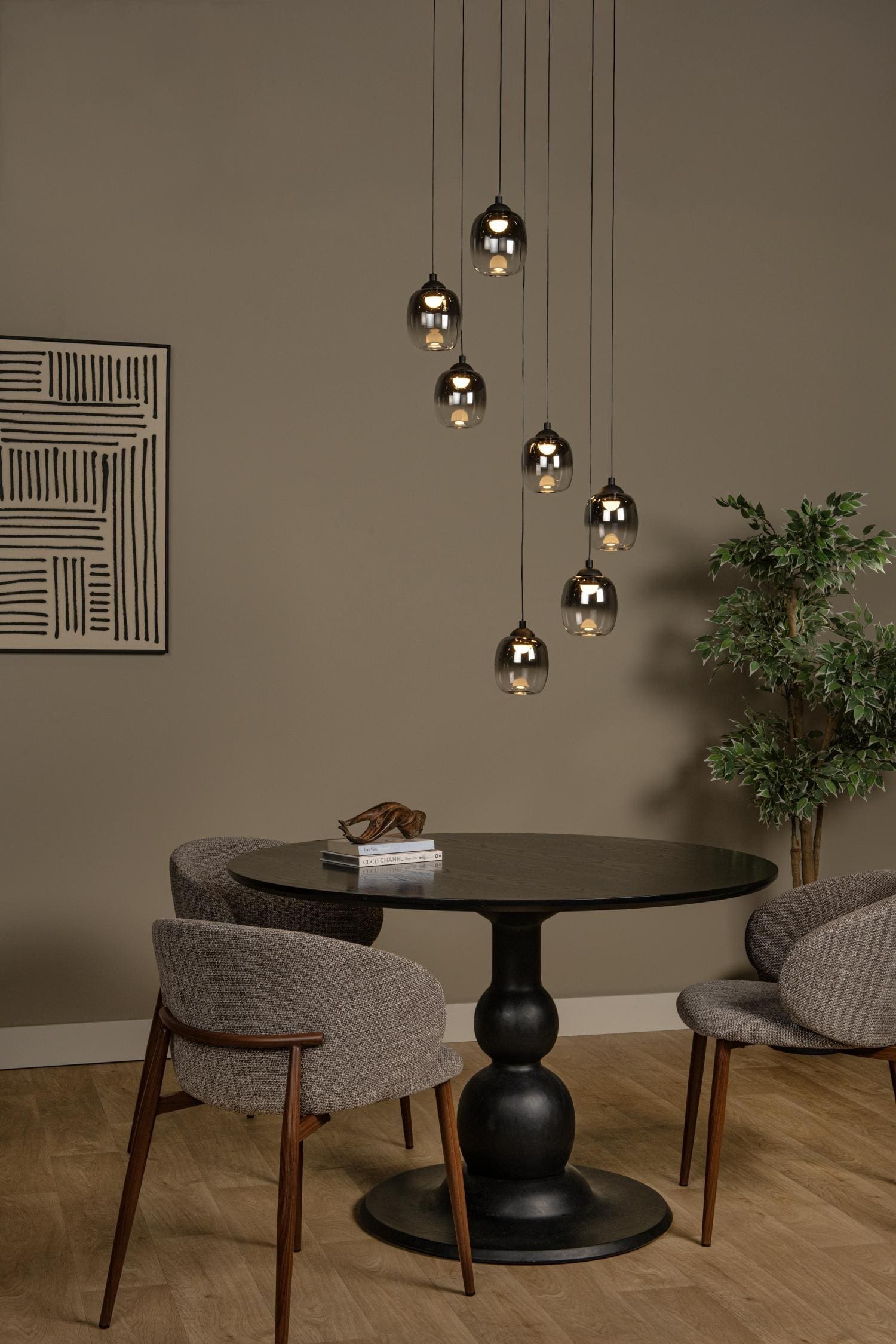Tamino Hanglamp Ø52 cm Led Dimb. - Zwart Lucide Hanglamp 74419/07/30