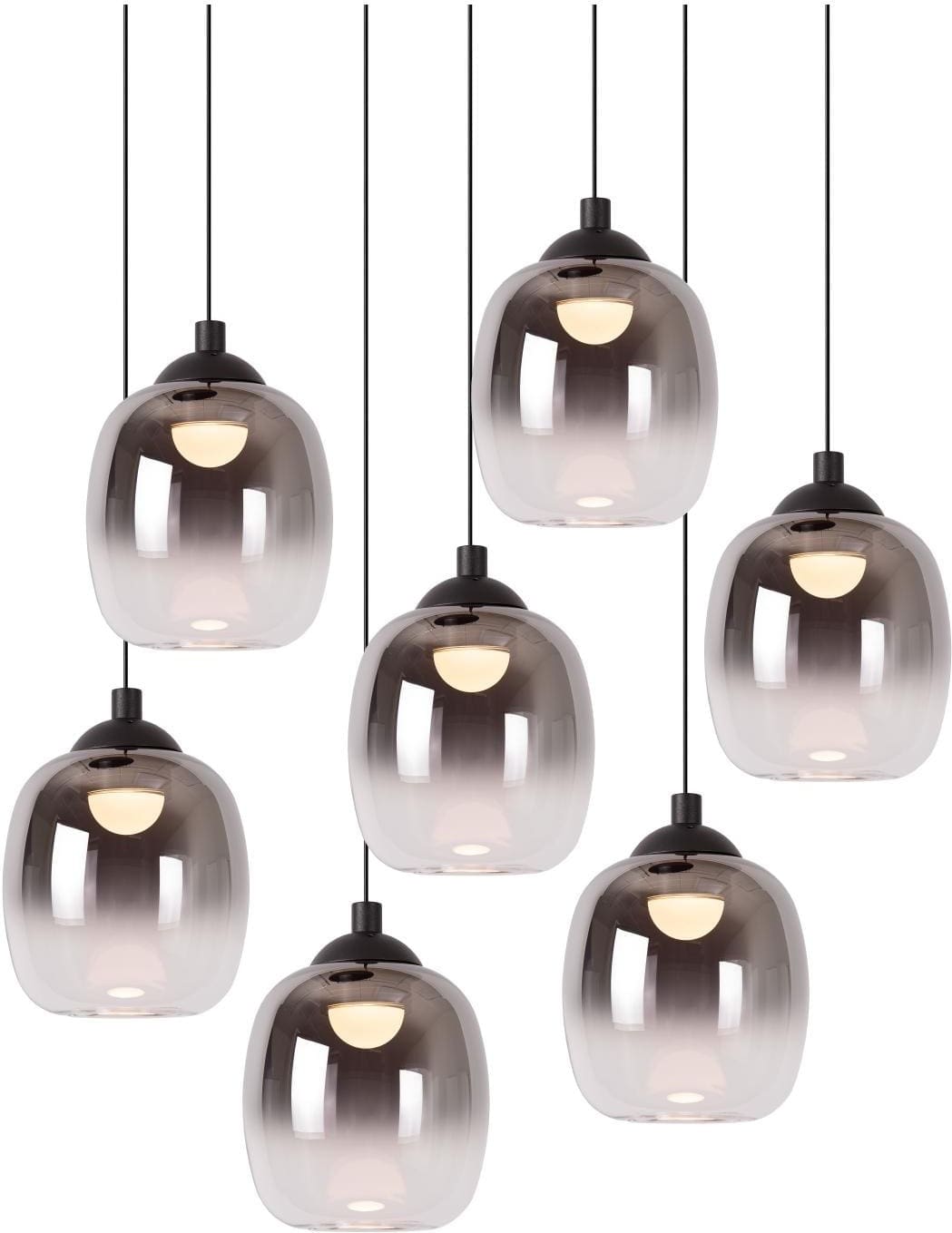 Tamino Hanglamp Ø52 cm Led Dimb. - Zwart Lucide Hanglamp 74419/07/30