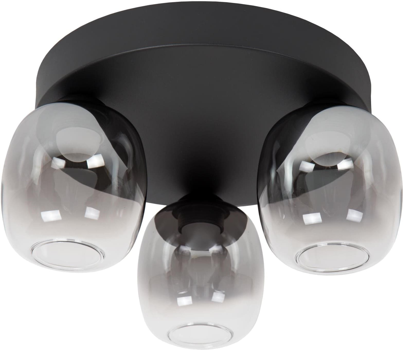 Tamino Plafonnière Led Dimb. - Zwart Lucide Plafondlamp 74119/15/30