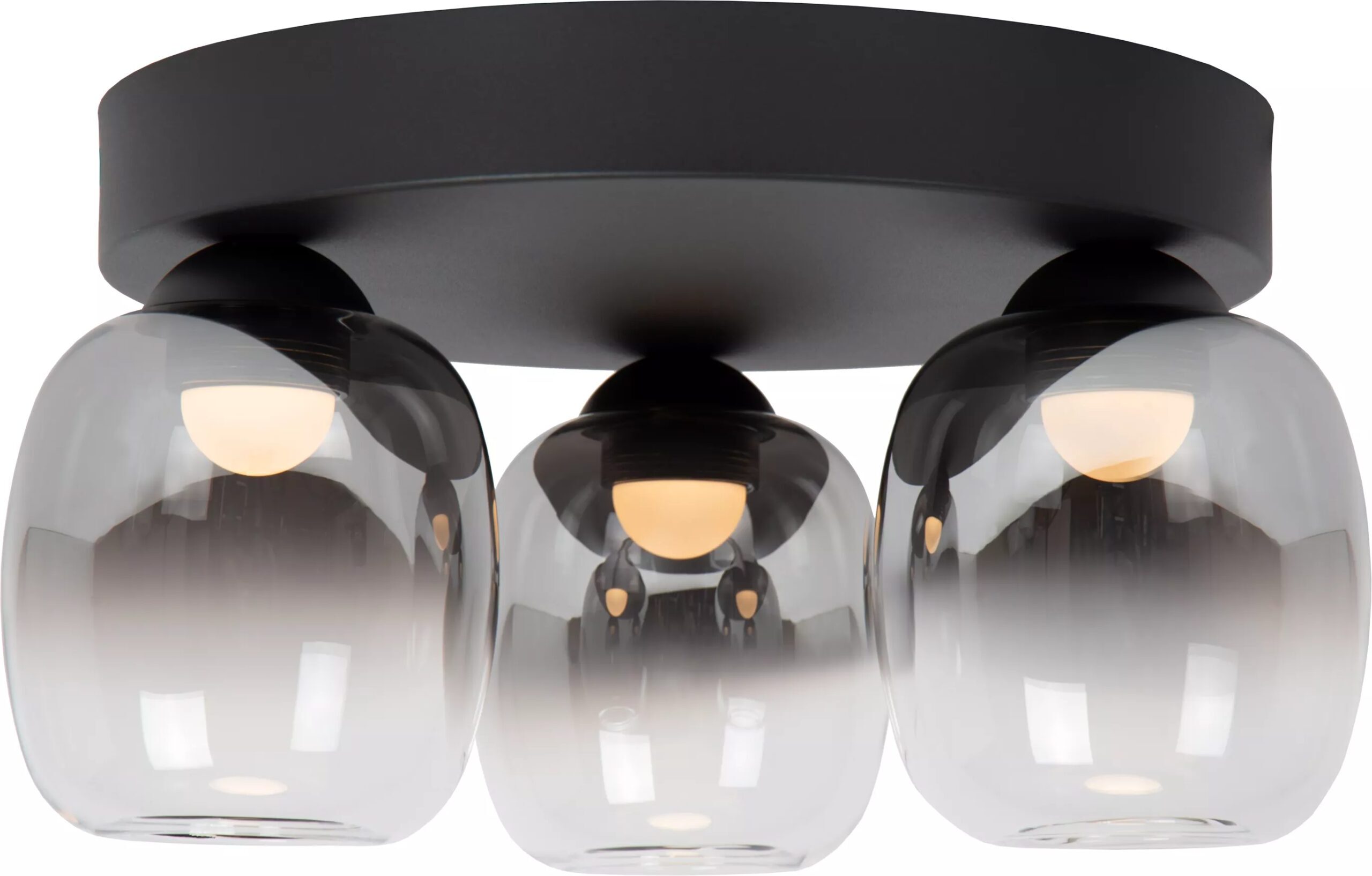 Tamino Plafonnière Led Dimb. - Zwart Lucide Plafondlamp 74119/15/30