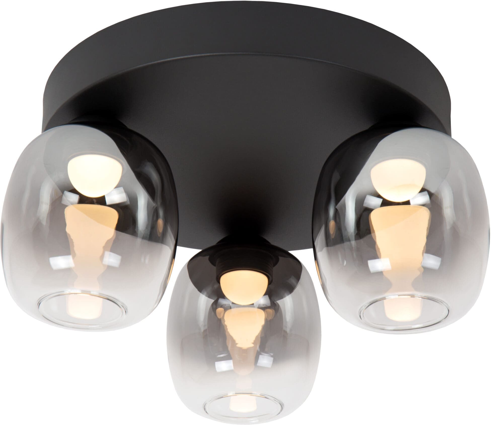 Tamino Plafonnière Led Dimb. - Zwart Lucide Plafondlamp 74119/15/30