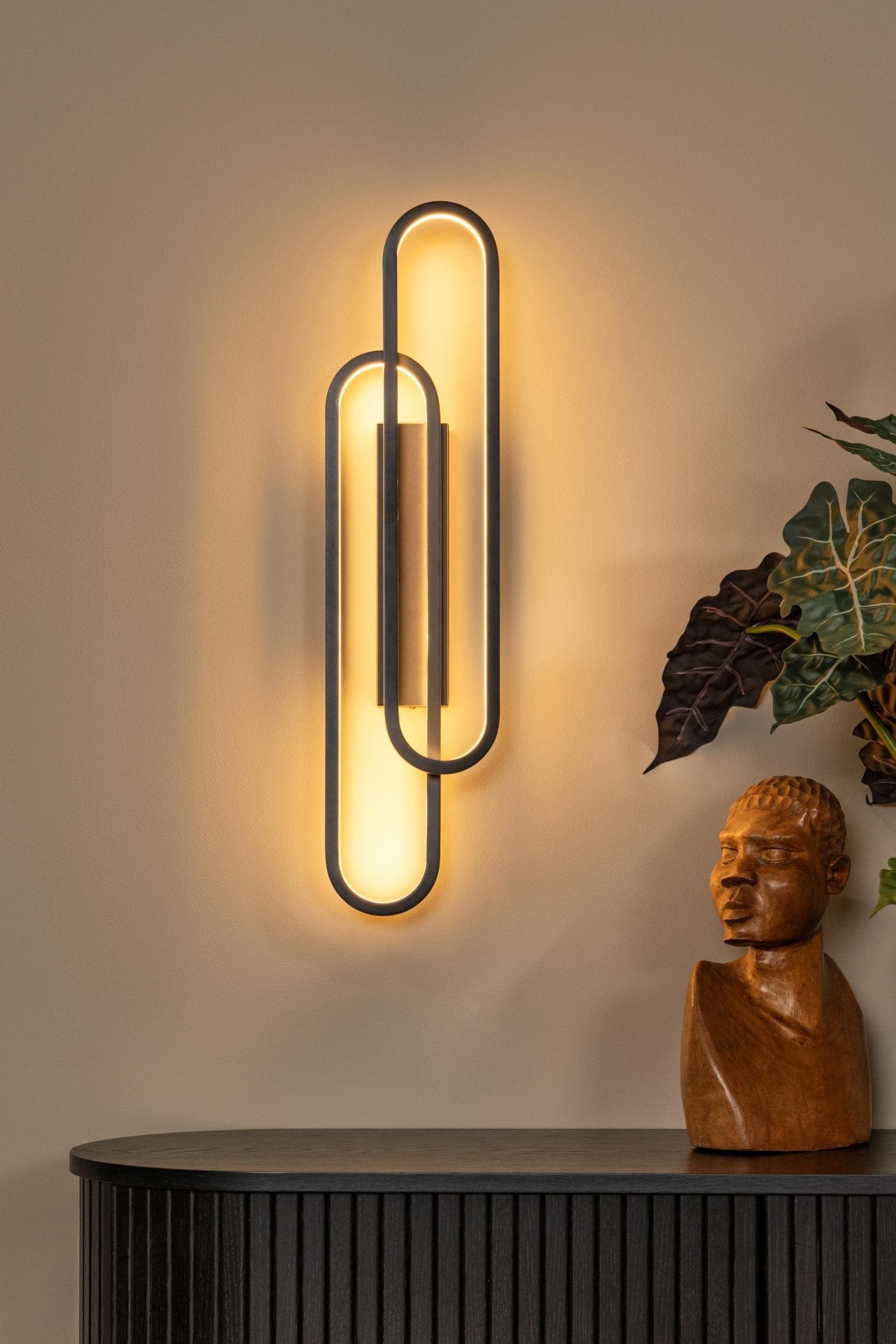 Thelma Wandlamp Led Dimb. - Zwart Lucide Wandlamp 78200/33/30