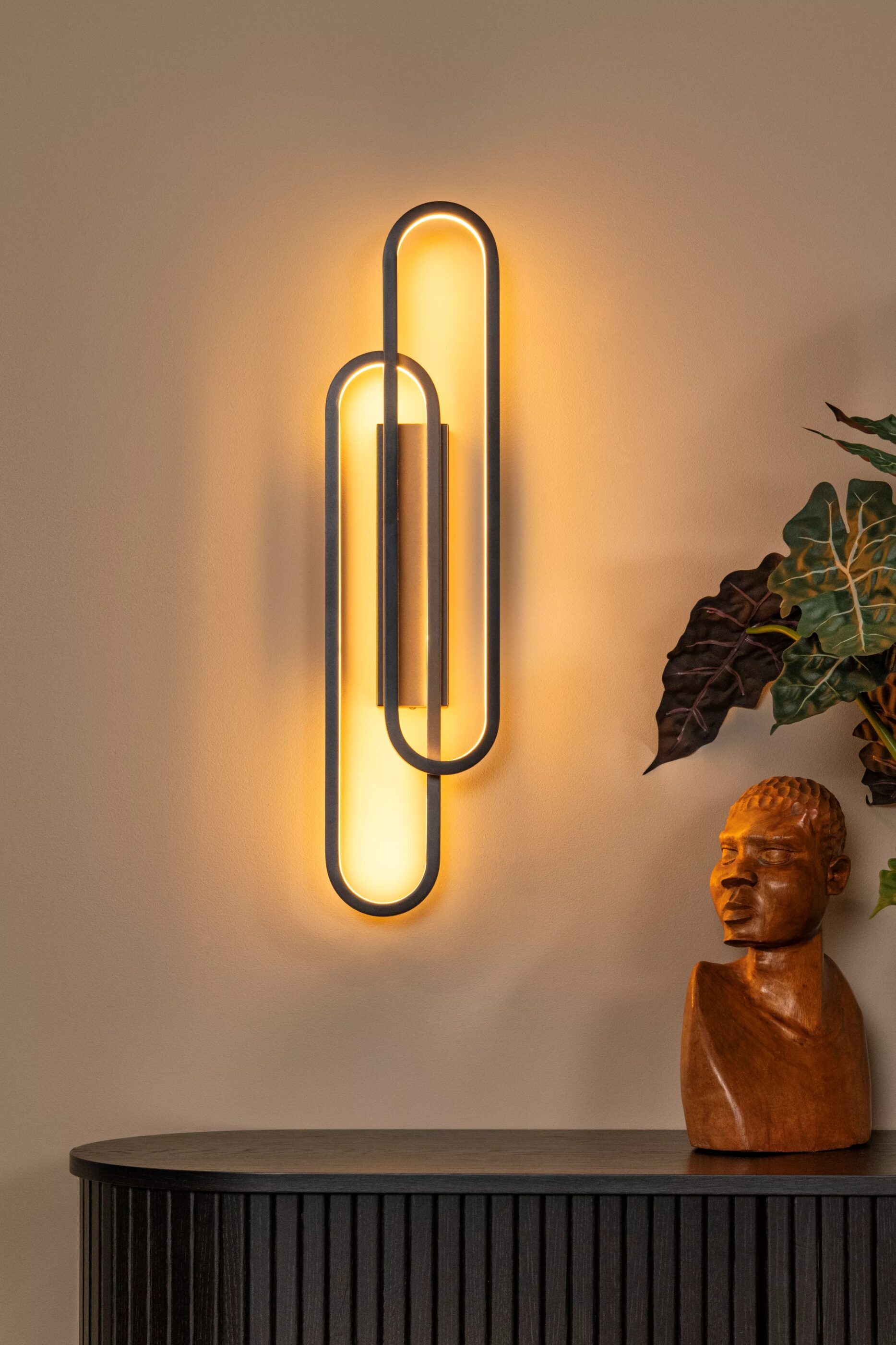 Thelma Wandlamp Led Dimb. - Zwart Lucide Wandlamp 78200/33/30