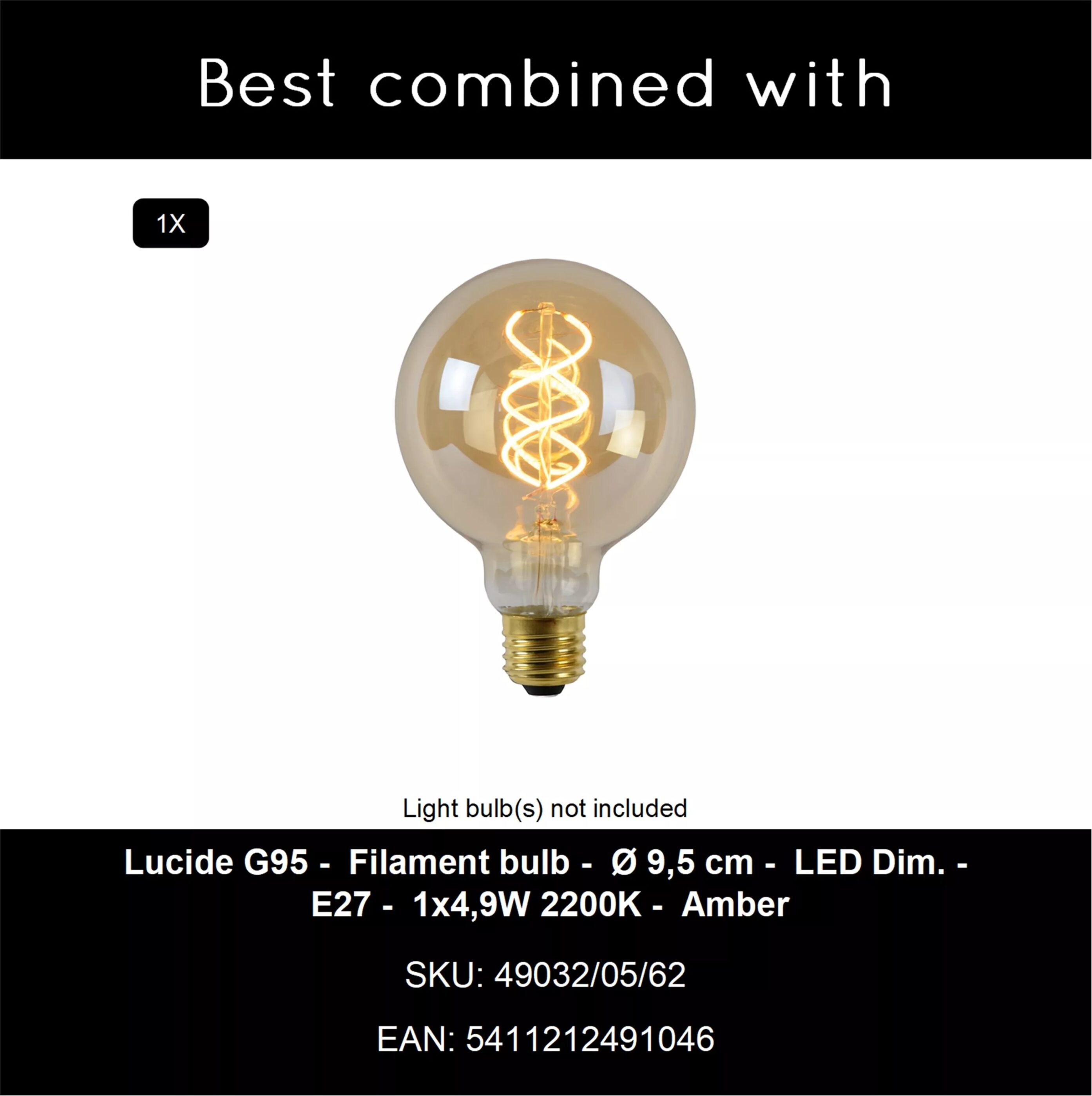 Trafalgar Vloerlamp - Zwart Lucide Vloerlamp 30763/81/30