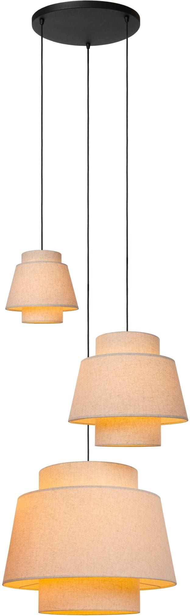 Tribute Hanglamp Ø76 cm - Beige Lucide Hanglamp 21435/13/38
