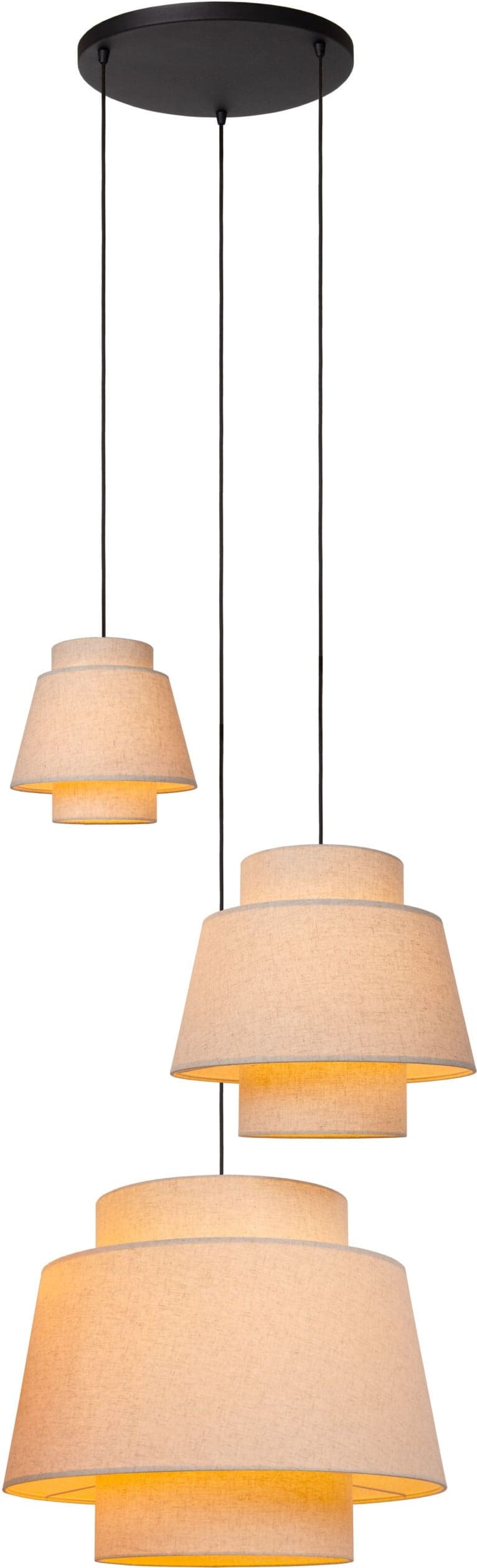 Tribute Hanglamp Ø76 cm - Beige Lucide Hanglamp 21435/13/38