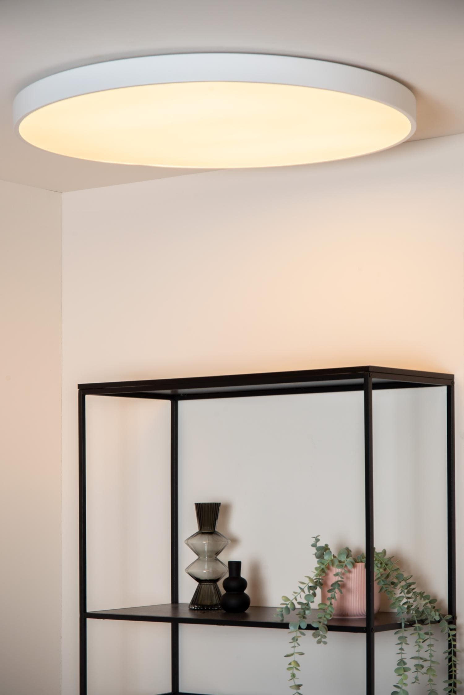 Unar Plafonnière Ø80 cm Led 3 Stepdim - Wit Lucide Plafondlamp 79185/80/31