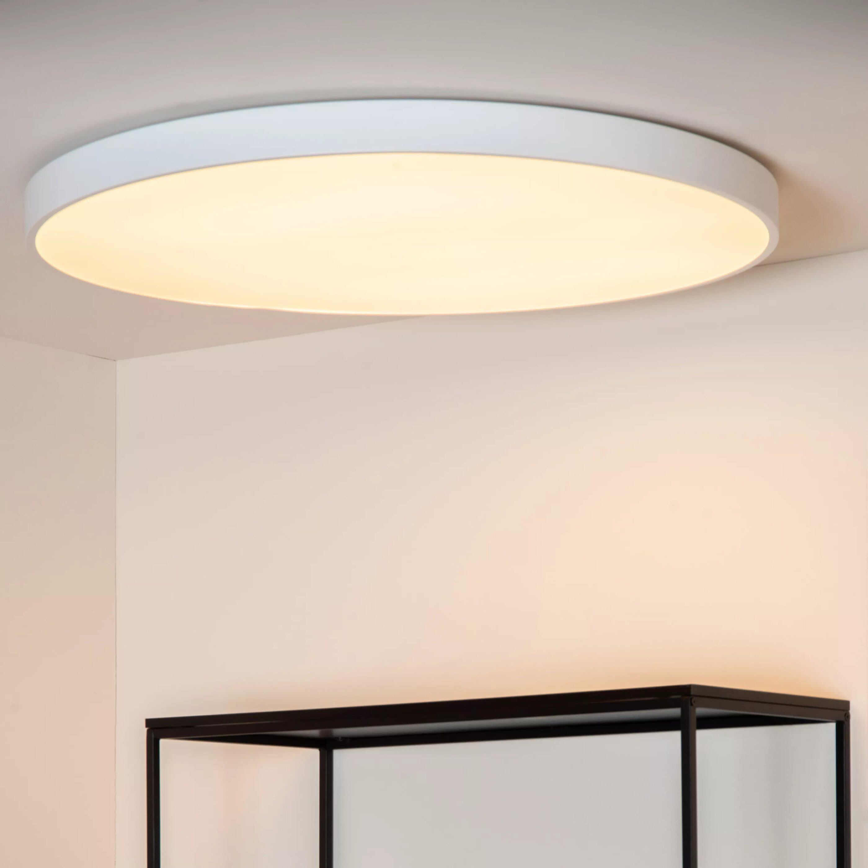 Unar Plafonnière Ø80 cm Led 3 Stepdim - Wit Lucide Plafondlamp 79185/80/31