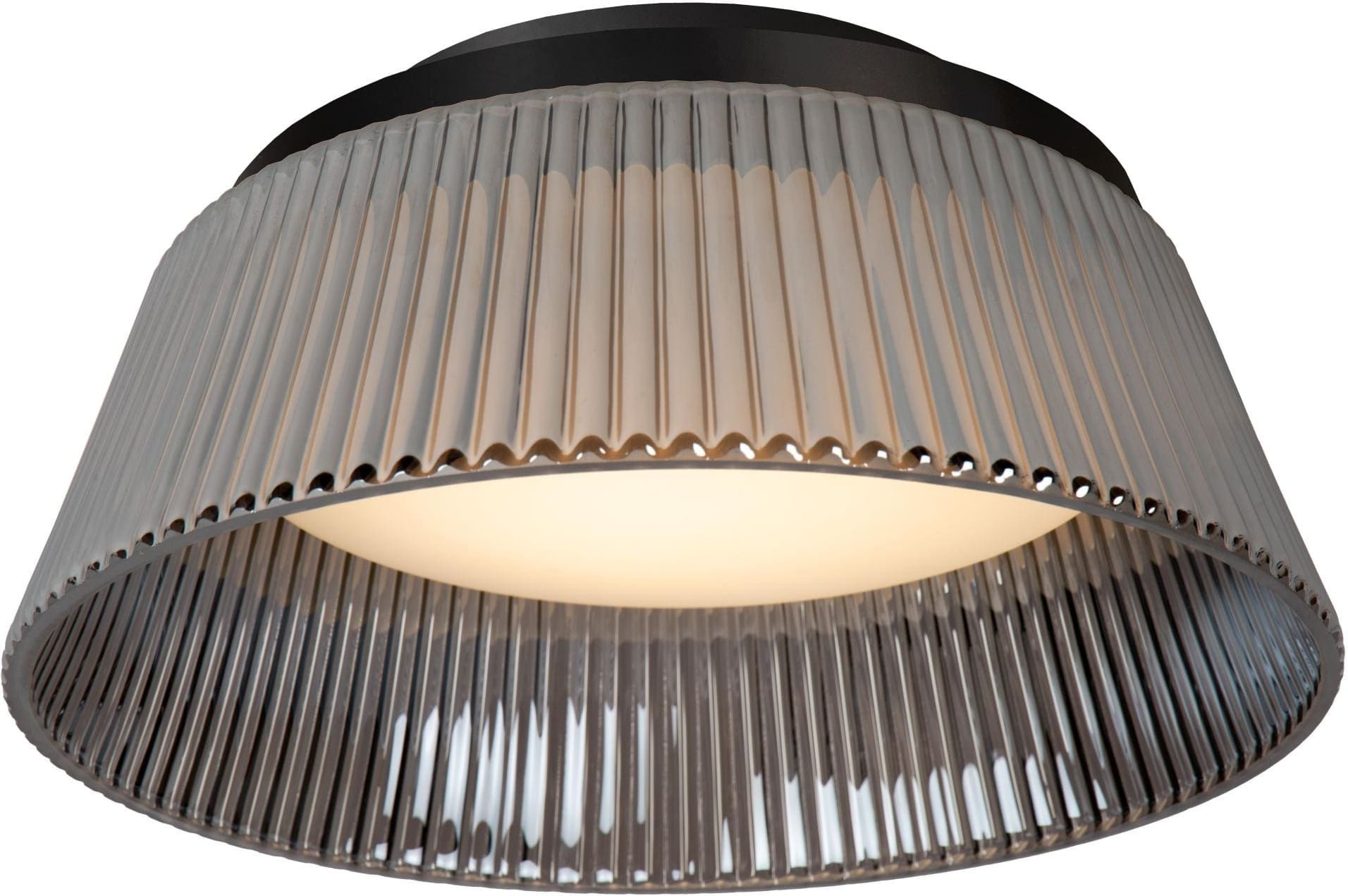 Vixi Plafonnière Ø35 cm Led Dimb. - Fumé Lucide Plafondlamp 25115/35/65