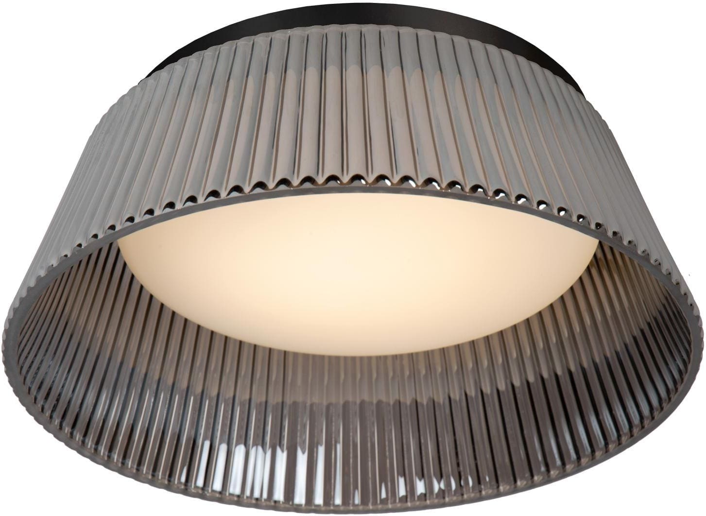 Vixi Plafonnière Ø35 cm Led Dimb. - Fumé Lucide Plafondlamp 25115/35/65