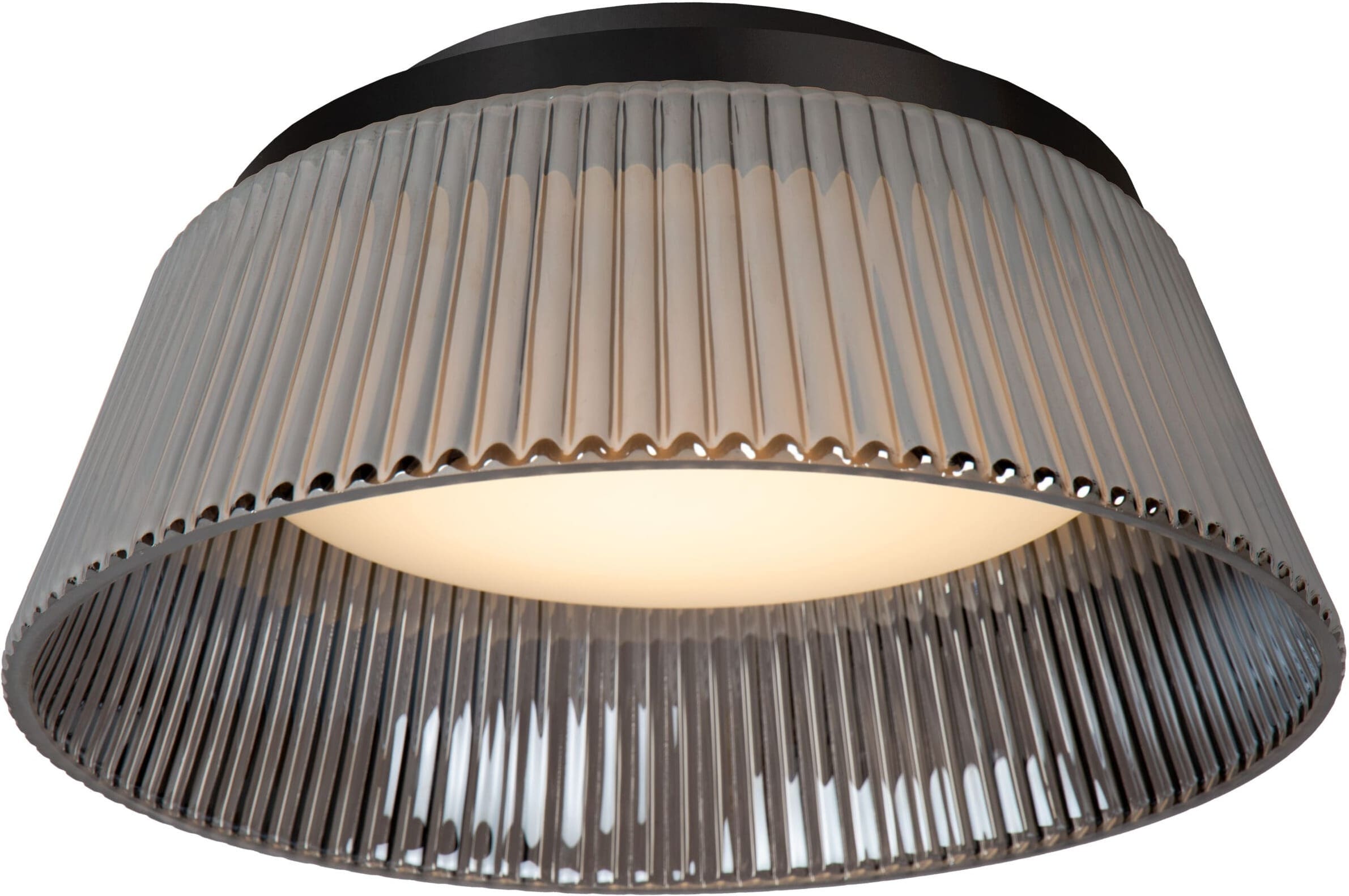 Vixi Plafonnière Ø35 cm Led Dimb. - Fumé Lucide Plafondlamp 25115/35/65