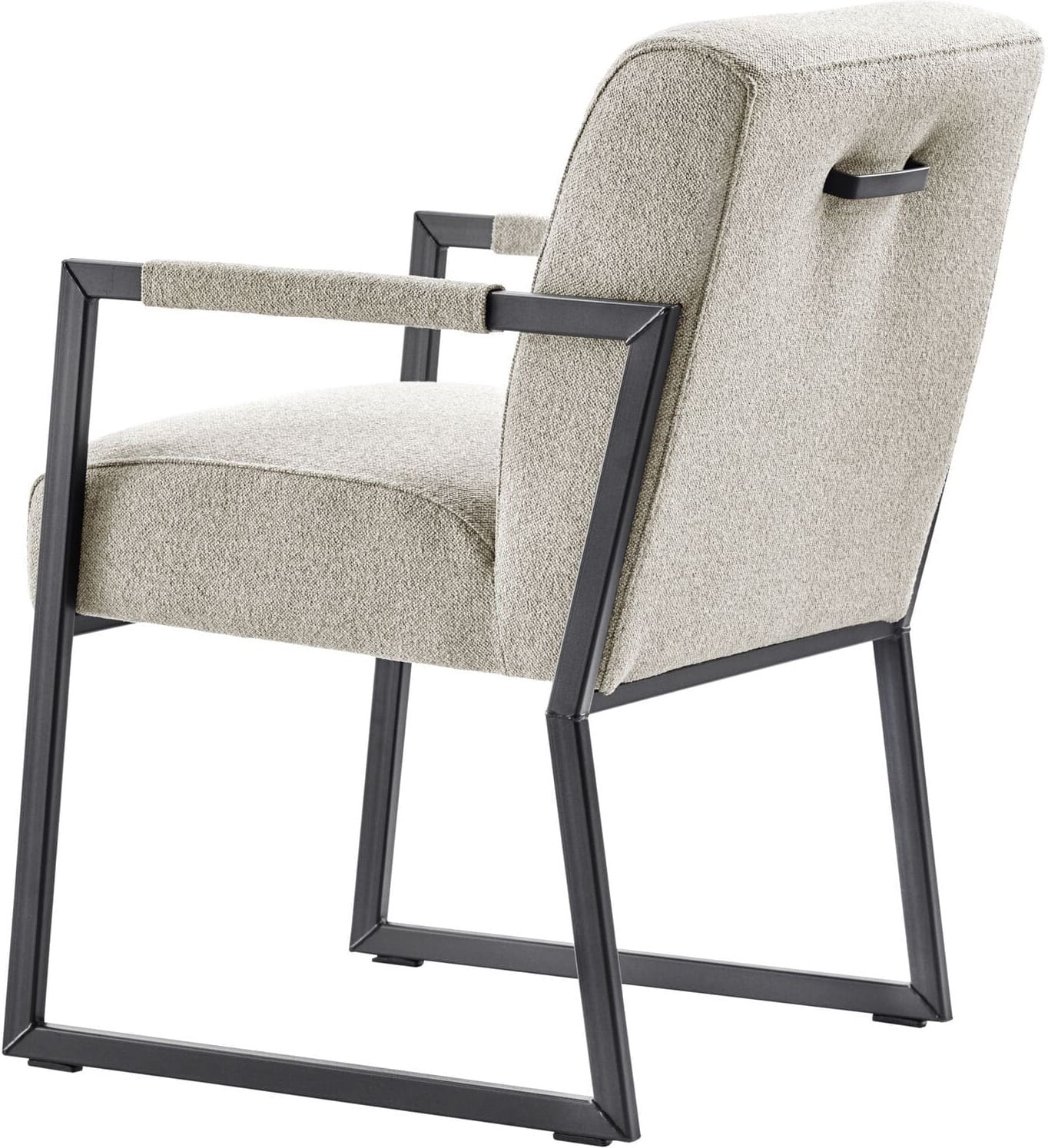 Profijt Meubel Eetkamerstoel met armleuning Thurso beige Beige|Wit Eetkamerstoel