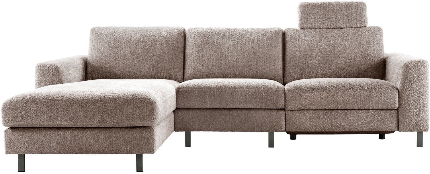 Profijt Meubel Hoekbank links Totham bruin relaxfunctie basic comfort Bruin Hoekbank
