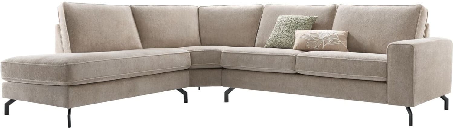 Profijt Meubel Hoekbank links Totham taupe basic comfort Taupe Hoekbank