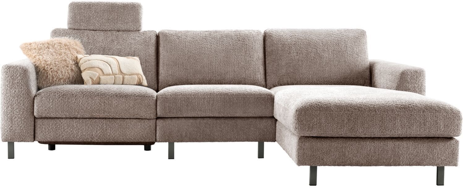 Profijt Meubel Hoekbank rechts Totham bruin relaxfunctie supreme comfort Bruin Hoekbank