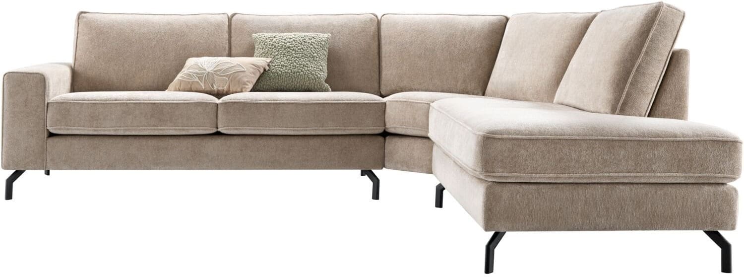 Profijt Meubel Hoekbank rechts Totham taupe basic comfort Taupe Hoekbank