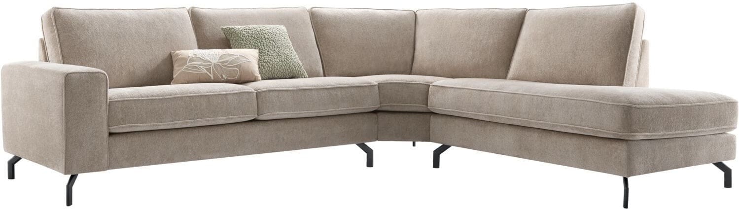 Profijt Meubel Hoekbank rechts Totham taupe basic comfort Taupe Hoekbank