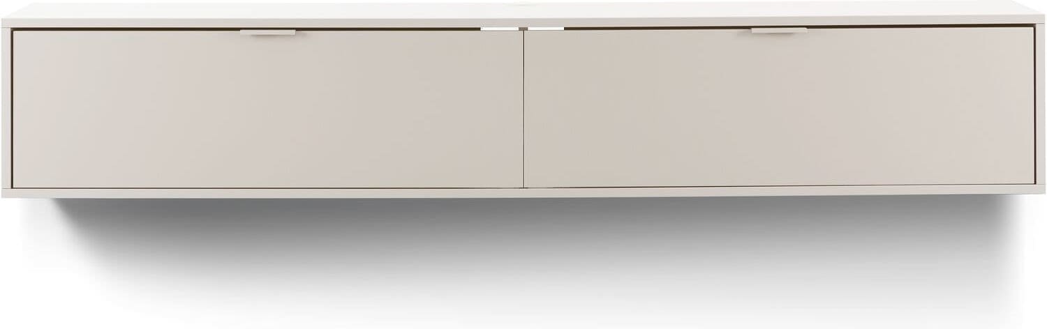 Profijt Meubel Tv-meubel Betera zwevend 210 cm beige Beige|Wit Tv-meubel|Tv-dressoir