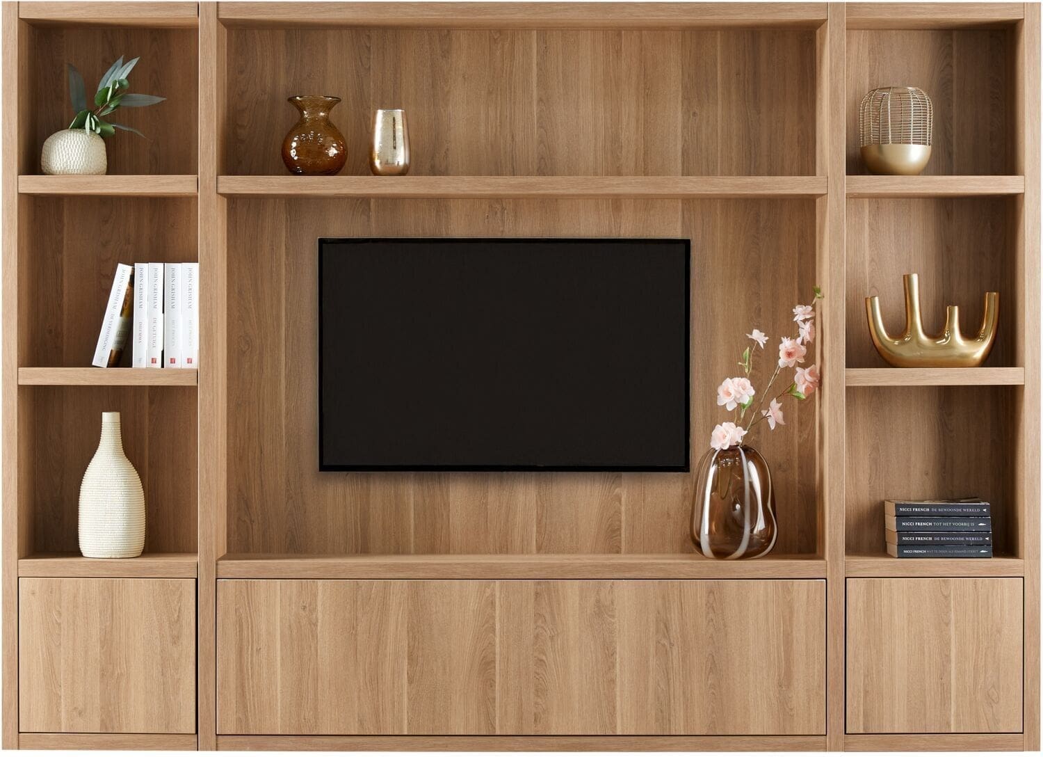 Profijt Meubel Wandmeubel Morsano 168x232x23 cm Bruin Wandkast|Kast