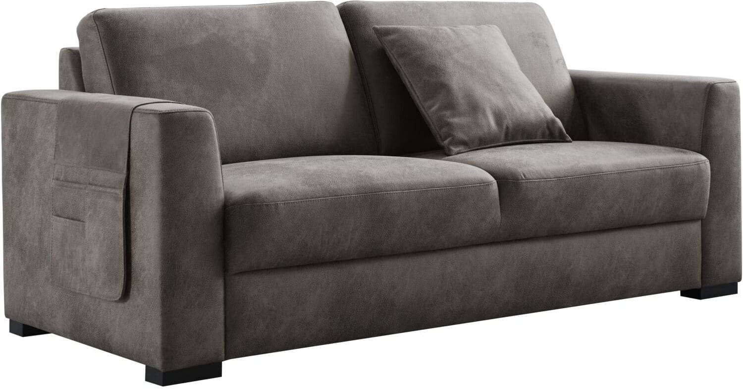 Pronto Wonen 2 zitsbank Muscolo donkergrijs excellent comfort Grijs|Antraciet 2,5 zitsbank