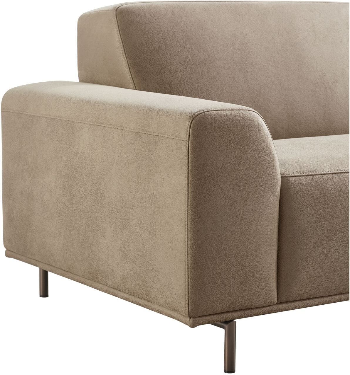 Pronto Wonen 2,5 zitsbank Pantini microleder bruin premium comfort Bruin Bank