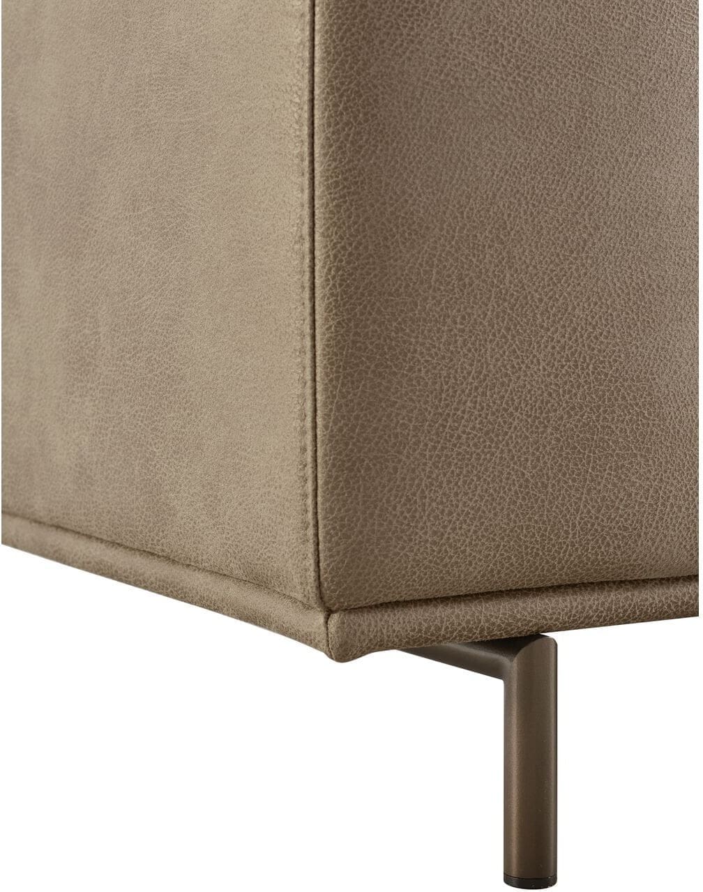 Pronto Wonen 2,5 zitsbank Pantini microleder bruin premium comfort Bruin Bank